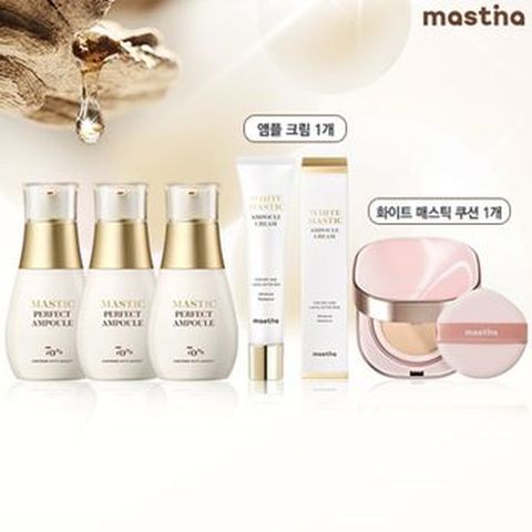 매스티나 매스틱 퍼펙트 앰플 3개+글로우쿠션+앰플크림