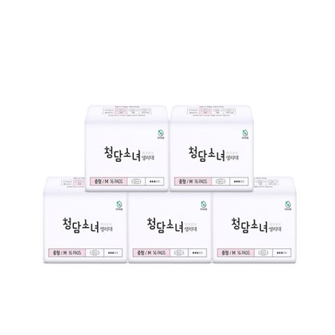 오리지널 대나무탑시트 생리대 중형16p x 5팩