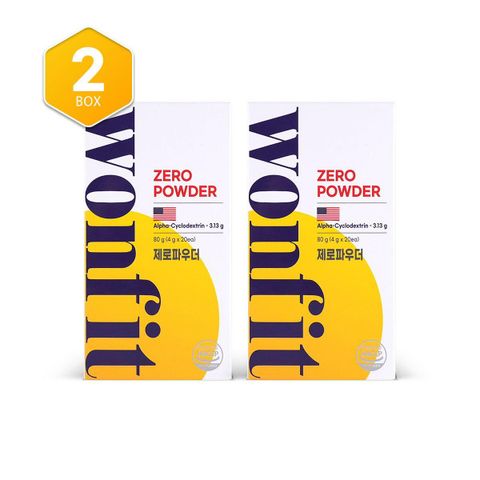 (M)원핏 제로파우더 알파CD 2박스(40포)