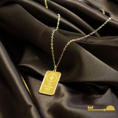 골든클레프 24K 플로렌스 골드바 목걸이 라지(24K 5g+18K 3.23g)