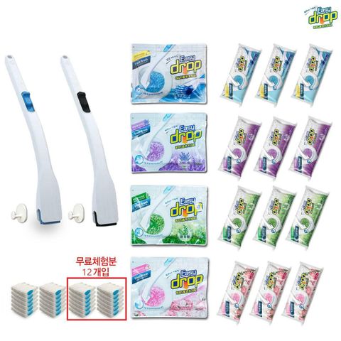 [카드 5%할인](216회/4년치)이지드롭 변기클리너 레몬+라벤더+허브+화이트