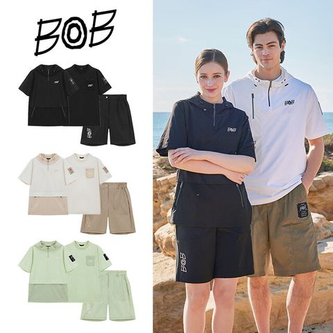 ○ BOB 25SS 여성  핫썸머 3종 패키지(티셔츠+아노락+팬츠)