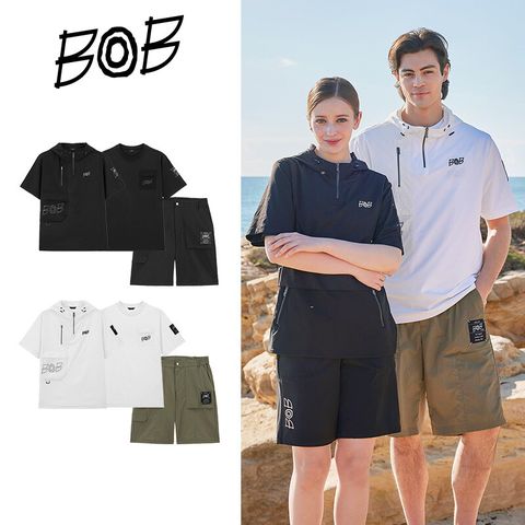 ○ BOB 25SS 남성 핫썸머 3종 패키지(티셔츠+아노락+팬츠)