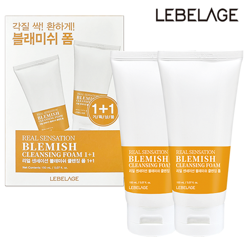 [카드 5%할인](르베라쥬) 리얼 센세이션 블래미쉬 클렌징 폼 150ml 1+1