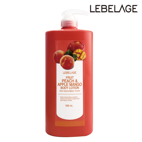 [삼성카드5%할인](르베라쥬) 후르츠 복숭아  애플망고 바디로션 1,000ml