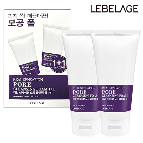 [카드 5%할인](르베라쥬) 리얼 센세이션 모공 클렌징 폼 150ml 1+1
