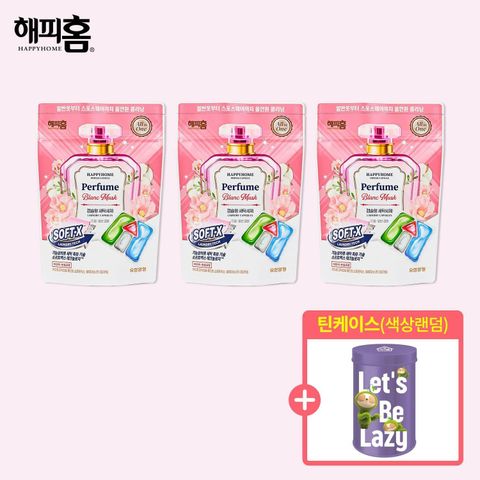 [카드 5%할인][해피홈/블랑머스크] 올인원 세탁세제 소프트엑스 블랑머스크 30입x3+틴케이스