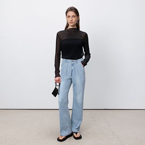 [최초가 79,900원] 원턱 와이드데님 2종