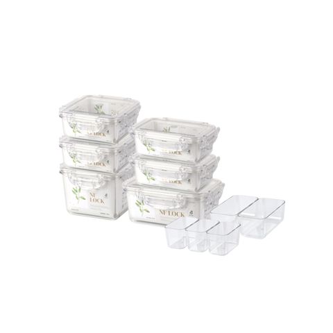 NFLOCK 트라이탄 밀폐용기 혼합세트(6P)