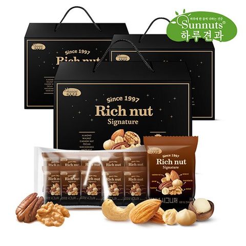 하루견과 리치넛 시그니처 22g 총100봉 (30봉 x 3박스 + 10봉)