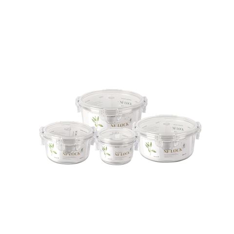 NFLOCK 트라이탄 밀폐용기 원형 세트 (4P)