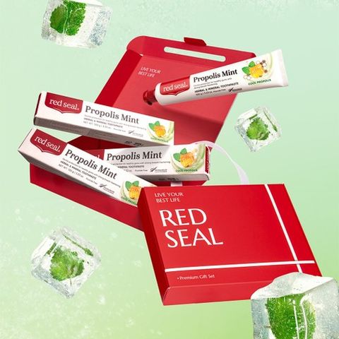 [선물세트]레드씰 프로폴리스 민트치약 4개입(박스형)