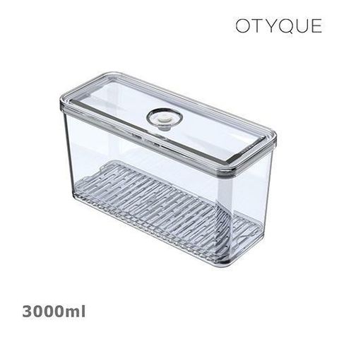 [삼성카드5%할인](단품) 오티크 크리스탈 바큠 진공 밀폐용기 직사각 특대형(3,000ml) + 전용 트레이