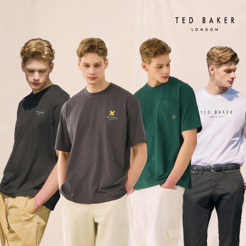 테드베이커 25SS 남성 시그니처 로고 반팔티셔츠 4종