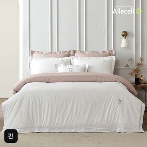 (퀸)알러셀 호텔 컬렉션 기능성 침구 풀패키지(이불+토퍼+베개커버X2+매트리스커버+베개X2)+(상품평시)에어룸 냉감패드(랜덤)