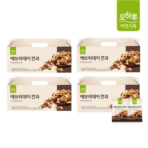 오하루 자연가득 에브리데이 견과 4박스 (100봉)