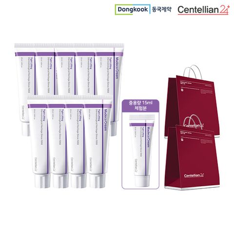 [NEW] 동국제약 마데카크림 타이트 리프팅 50ml*9 + (무료체험분)15ml + 쇼핑백*2