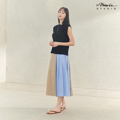 25SS SUMMER 플리츠 레이어드 스커트