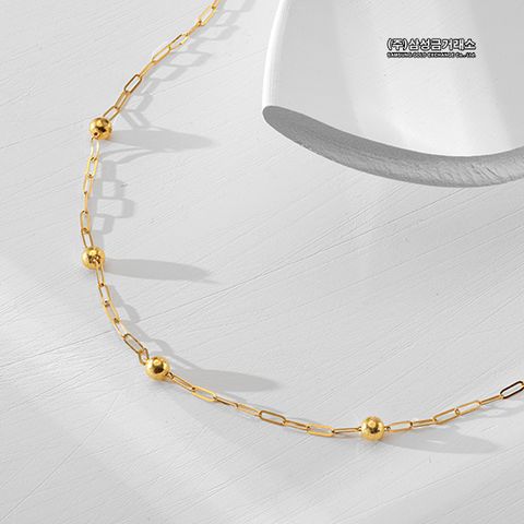 [삼성금거래소]24K 클립 볼 목걸이 1줄