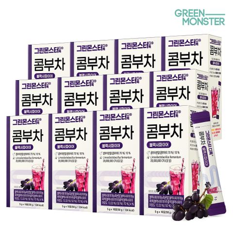 디톡 비건 콤부차 블랙사파이어 12박스 (120포)