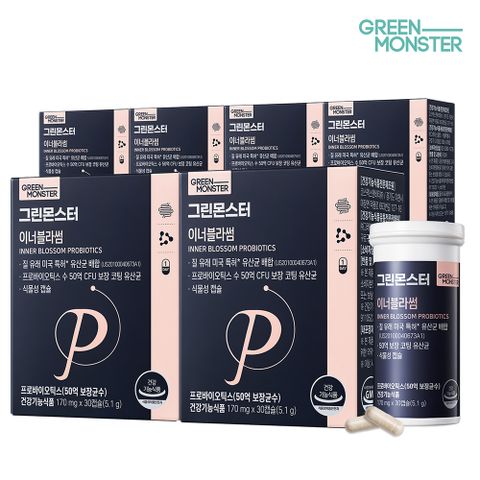 50억 보장 질 유래 유산균 이너블라썸 6박스(6개월분)