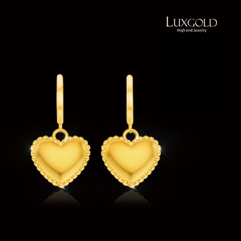 [LUXGOLD]24K 빼를 하트 귀걸이