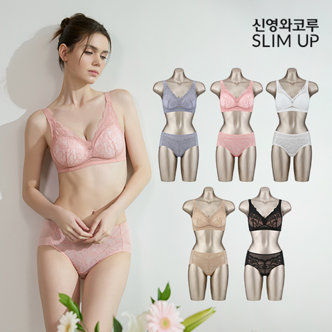 [50%▼]신영와코루 25최신상 시그니처핏 썸머 브라팬티 패키지