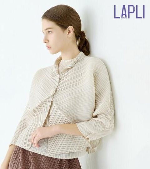 라플리 25SS 플리츠 재킷 앙상블세트(재킷+블라우스)
