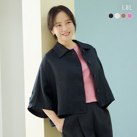 25SS 프렌치린넨100 브리즈 케이프 자켓