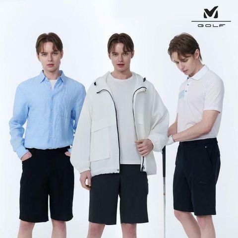 [삼성카드5%할인]25SS 밀레골프 남성 하프팬츠 3종세트