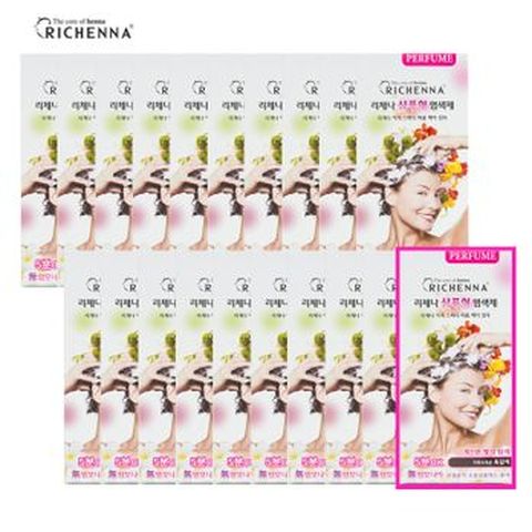 (최다구성) 리체나 샴푸형 퍼퓸 염색제 10박스+10박스