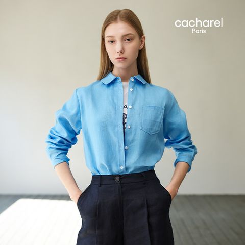 까사렐 25SS 프렌치린넨100 루즈핏 셔츠 2종