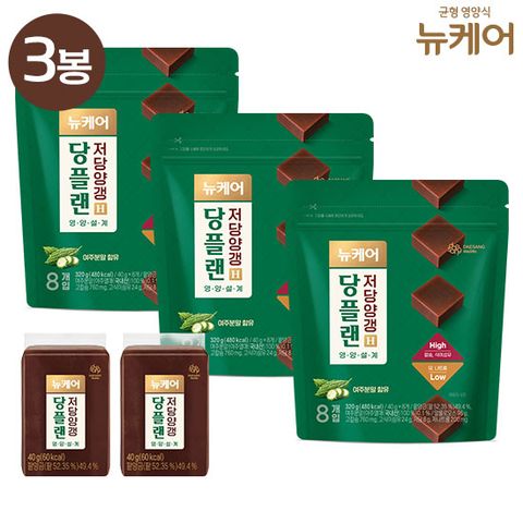 뉴케어 당플랜 저당양갱 (40g x 8입 x 3봉)