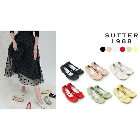 SUTTER1988 쥬얼 플랫 슈즈