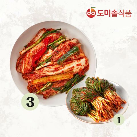 [삼성카드5%할인](m)도미솔 박미희 특선겉절이3kg+ 파1kg