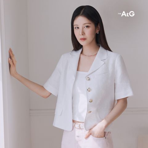 더엣지 25SS 프렌치린넨100 반팔자켓