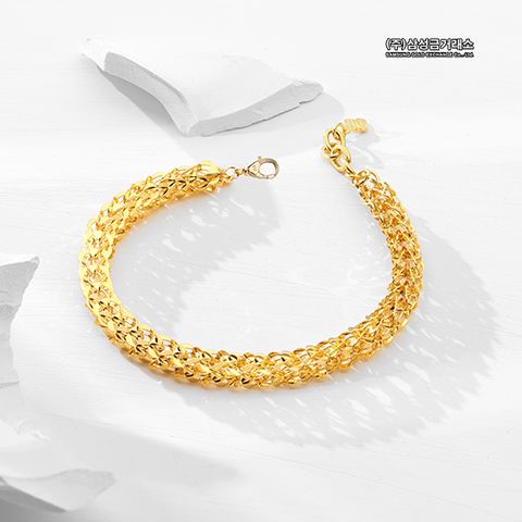 [25만원 SALE][삼성금거래소]24K 볼륨 누아쥬 팔찌 7.5g