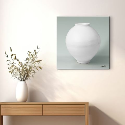 인테리어 액자 다복 달항아리그림