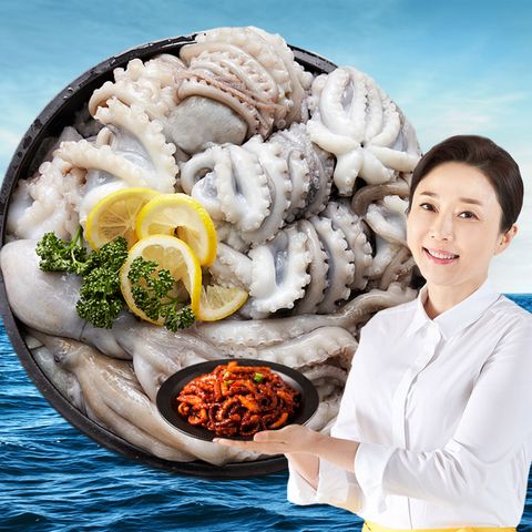 김나운 손질통낙지 280g(4미)x4팩+280g(5미)x3팩+매콤 낙지볶음 소스 1통