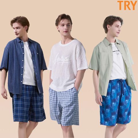 [카드 5%할인](초특가)트라이 인견100 파자마 5부 팬츠 3종(남성)