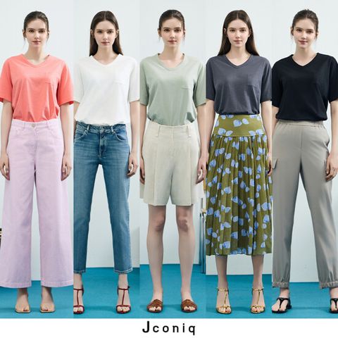 [J CONIQ] 제이코닉 25SS 오가닉코튼 여성 티셔츠 5종