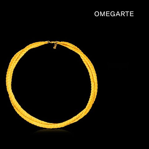 [OMEGARTE]18K 이태리 세르팬트 볼륨2줄 목걸이