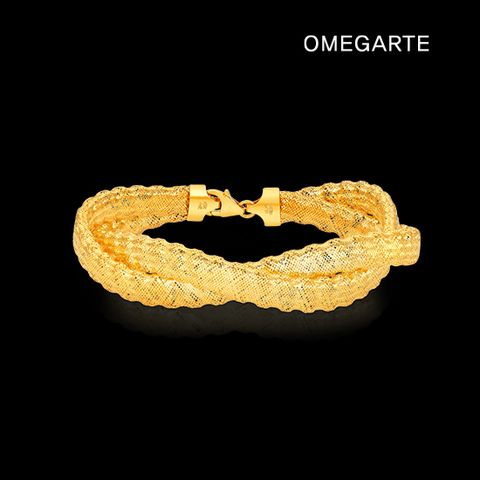 [OMEGARTE]18K 이태리 세르팬트 볼륨 2줄 팔찌