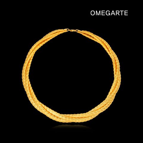 [OMEGARTE]18K 이태리 세르팬트 볼륨3줄 목걸이