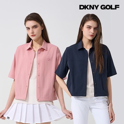 O DKNY GOLF 25SS 여성 반팔 우븐 셔츠 자켓 2종