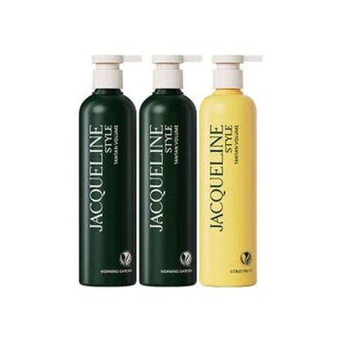 재클린스타일 탄탄 볼륨 샴푸 기본패키지(모닝가든 500mlX2+시트러스프루티 500ml)
