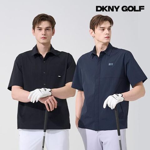 O DKNY GOLF 25SS 남성 반팔 우븐 셔츠 자켓 2종