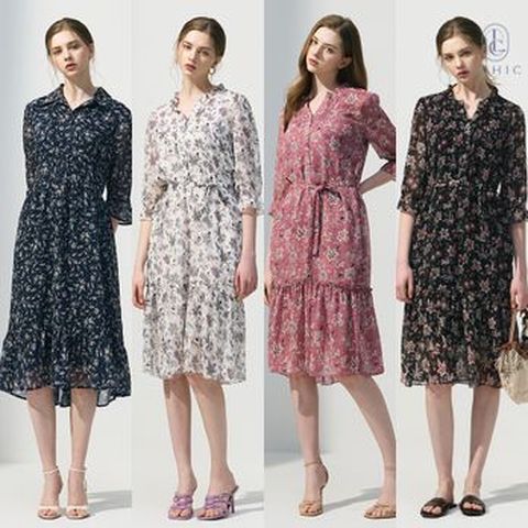 엘시크 쉬폰 원피스 2종