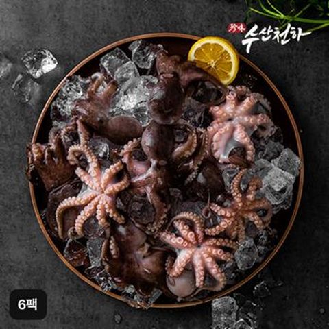 자연산 손질 통 주꾸미 500gX6팩(총 3kg)