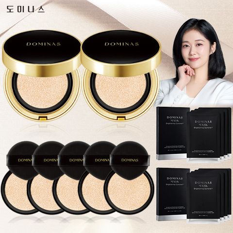 최신상 태극제약 도미나스 커버 쿠션2+리필5+마스크팩2박스